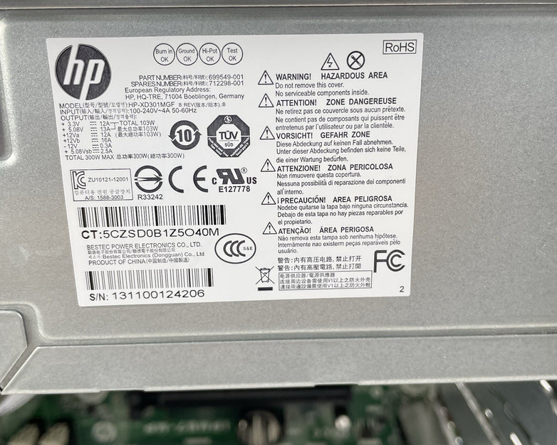 HP Pavilion 500-223 MT Intel Core i3-4130 3.4 GHz 8 GB RAM No HDD No OS