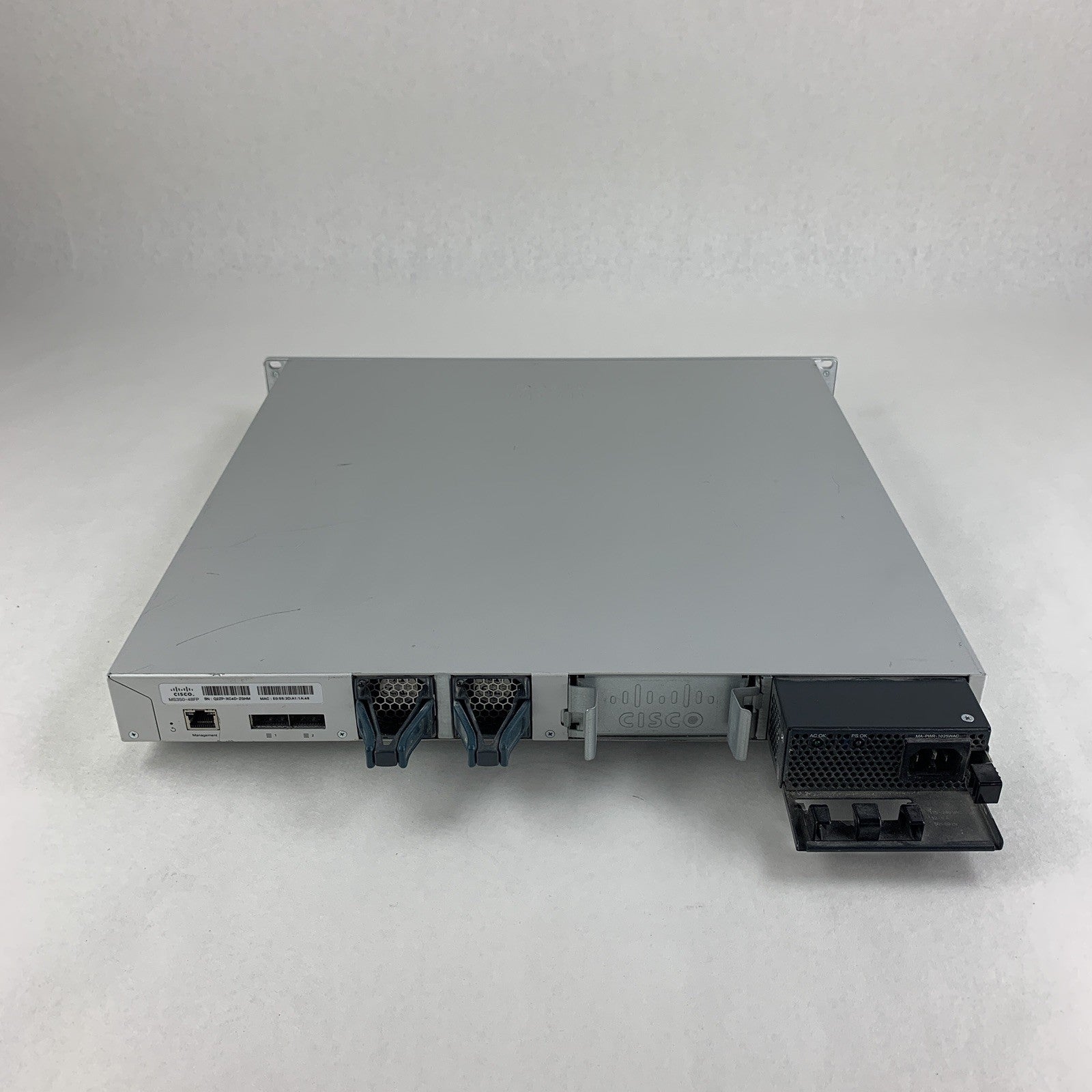 Cisco Meraki MS350-48FP-HW 48-Port PoE+ Ethernet Switch Tested Reset Port 25 Bad