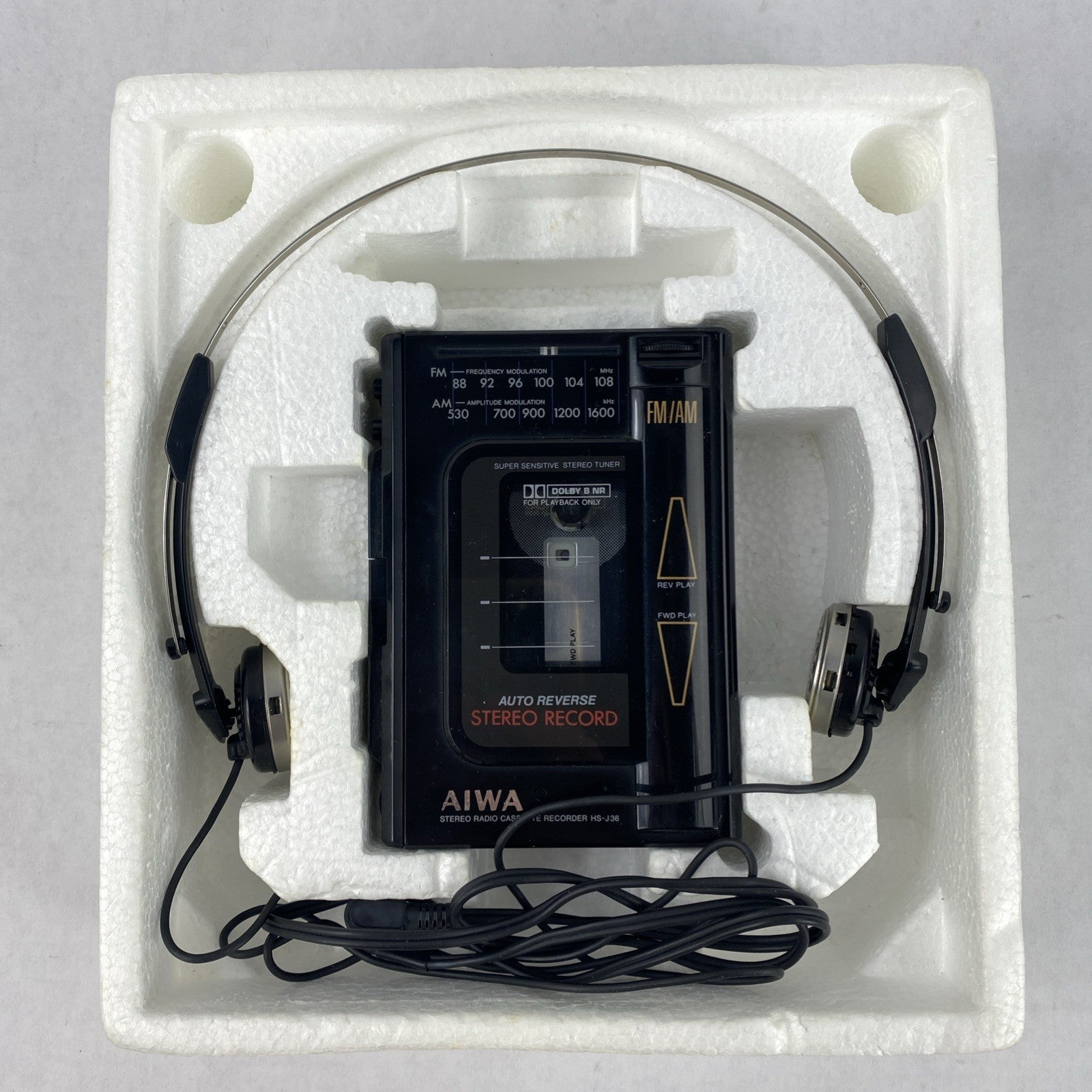 Aiwa HS-J36 AM/FM Auto Reverse Stereo Cassette Recorder Untested4