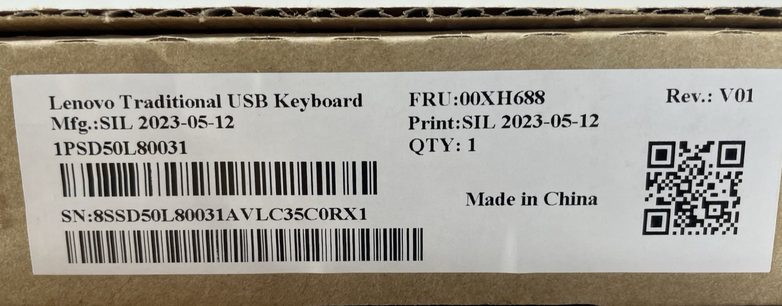Lenovo Traditional USB Keyboard 00XH688 SD50L80031 - Lot of 10