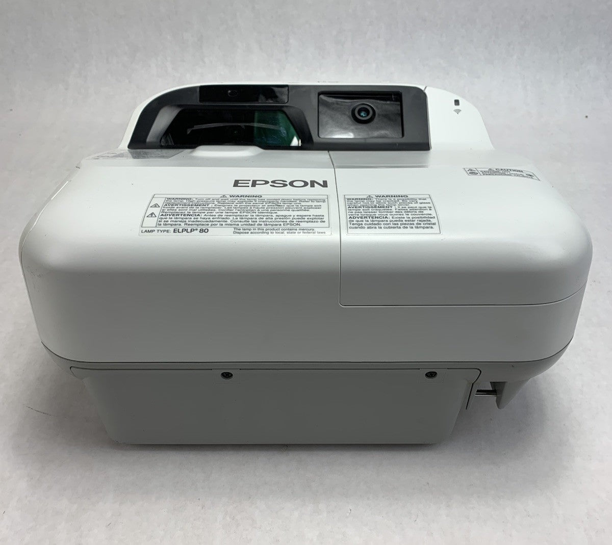 Epson BrightLink 595Wi H599A LCD Lamp Projector 2868 Lamp Hours - No Remote1