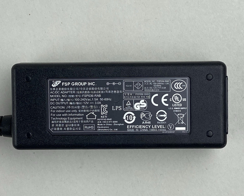 FSP FSP036-RAB 36W AC/DC Power Supply Switching Adapter 12V 3A - Lot of 8