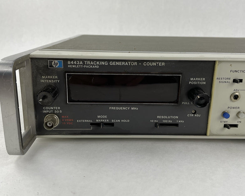Hewlett-Packard HP 8443A Tracking Generator Counter .5 1300MHz Untested