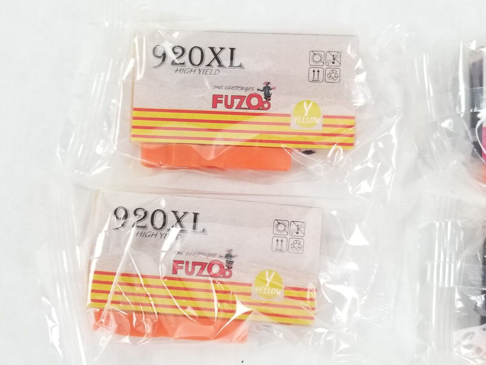 Fuzoo 2 Sets 920XL For OfficeJet 6000 6500 7000 7500 Plus 2 Black Cartridge