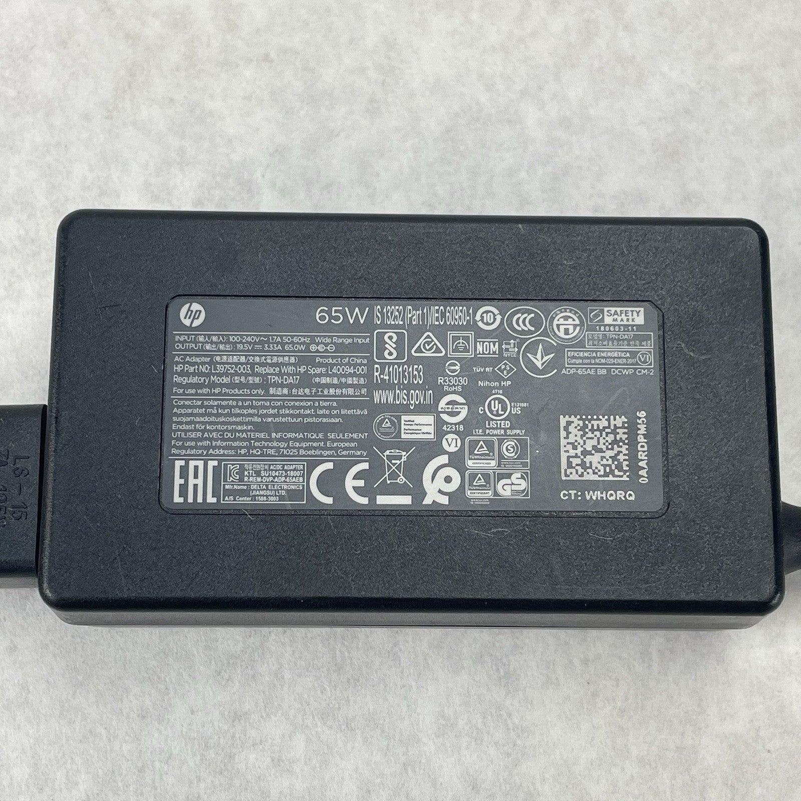 HP TPN-DA17 AC Adapter Lot of 65