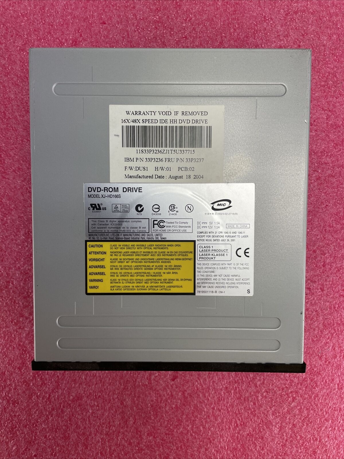 DVD-ROM DRIVE XJ-HD166S Internal Drive