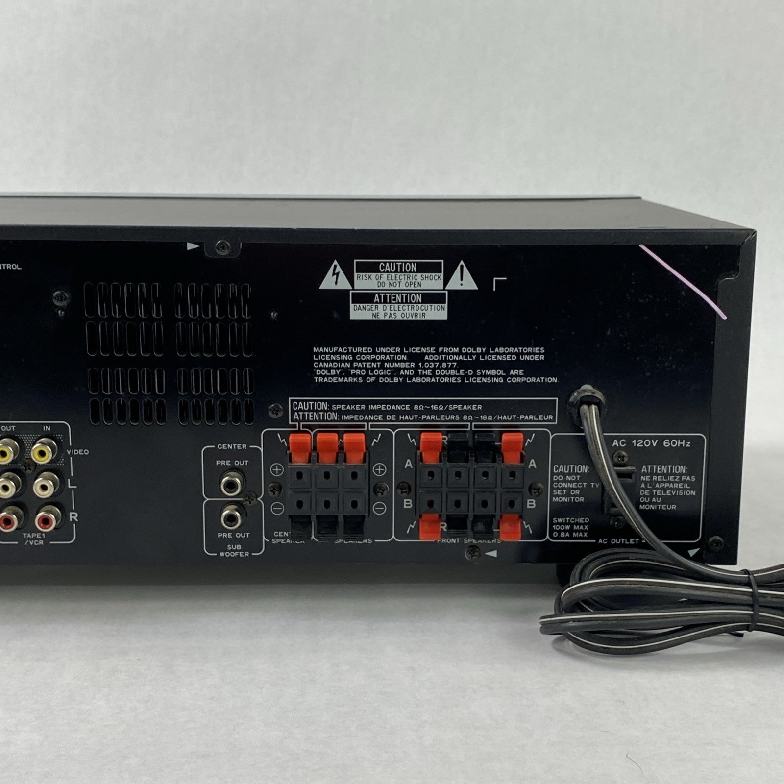 Pioneer VSX-604S Audio Video Stereo Receiver No Remote