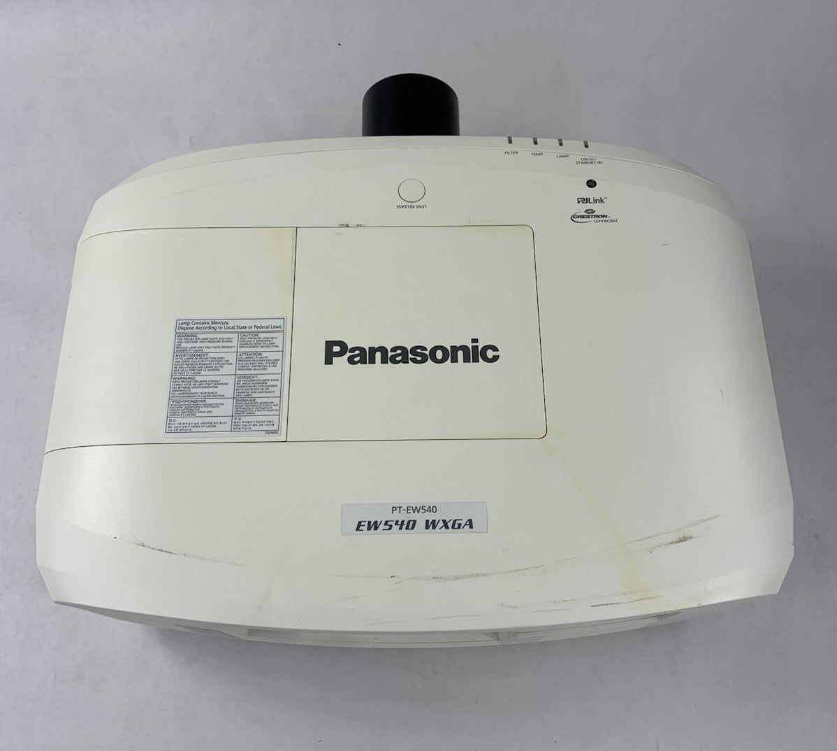 Panasonic PT-EW540 LCD Projector No Cords No Remote