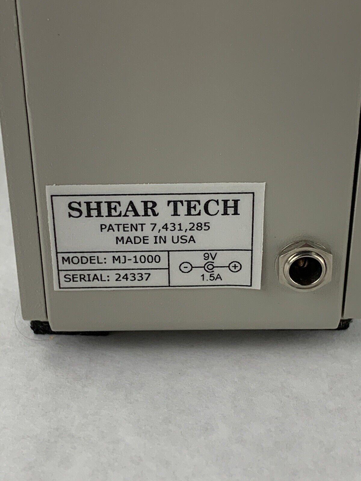 New Box Opened Shear Tech MJ-1000 Check Jogger w/ Power Adapter