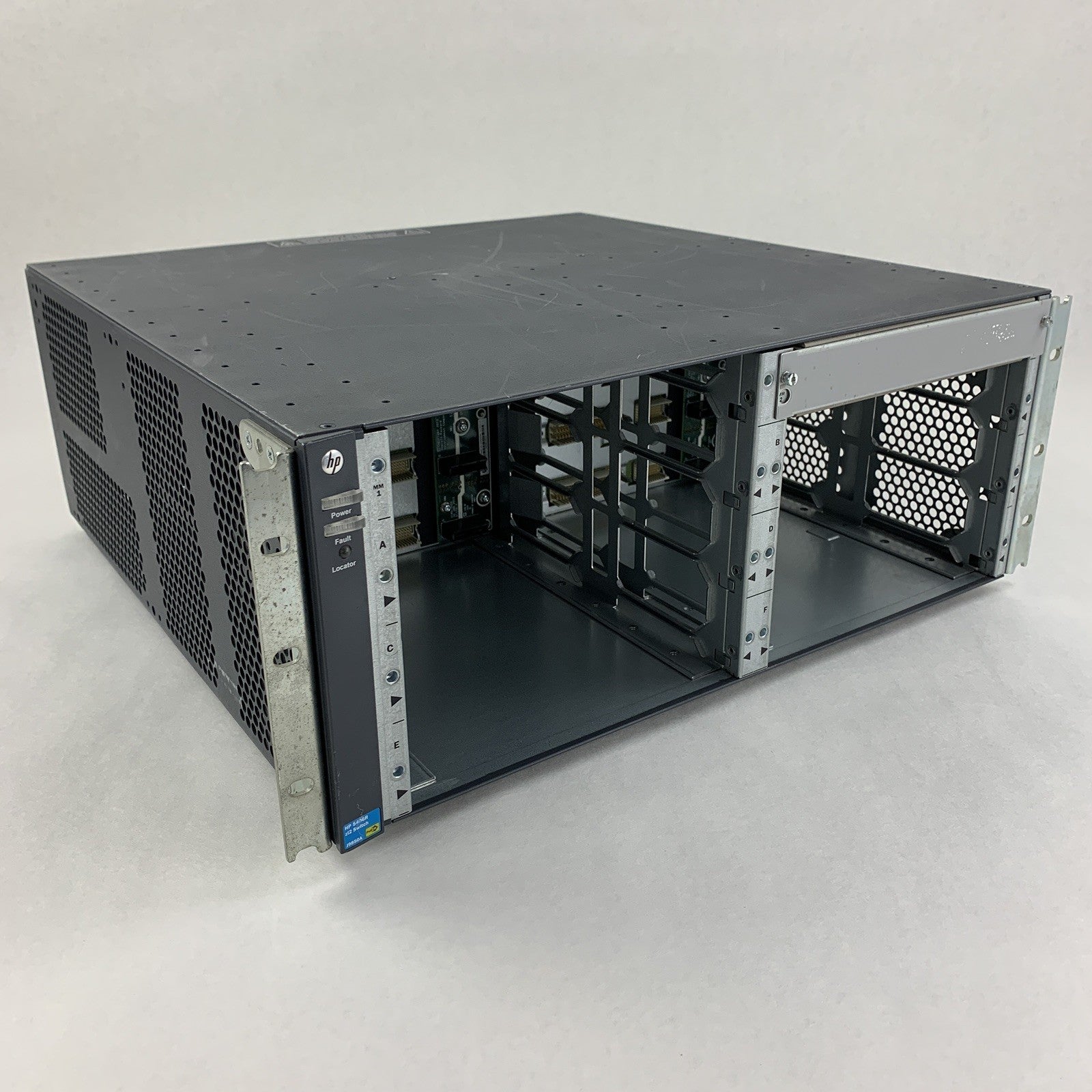 HP J9850A Aruba 5406 ZL2 Switch Chassis NO Modules 2x Power Supply Power Tested