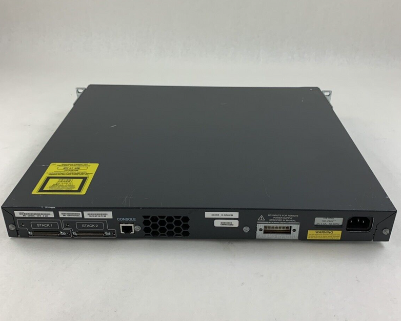 Cisco Catalyst 3750G WS-C3750G-48TS-S V02 48-Port Gigabit Network Switch Tested