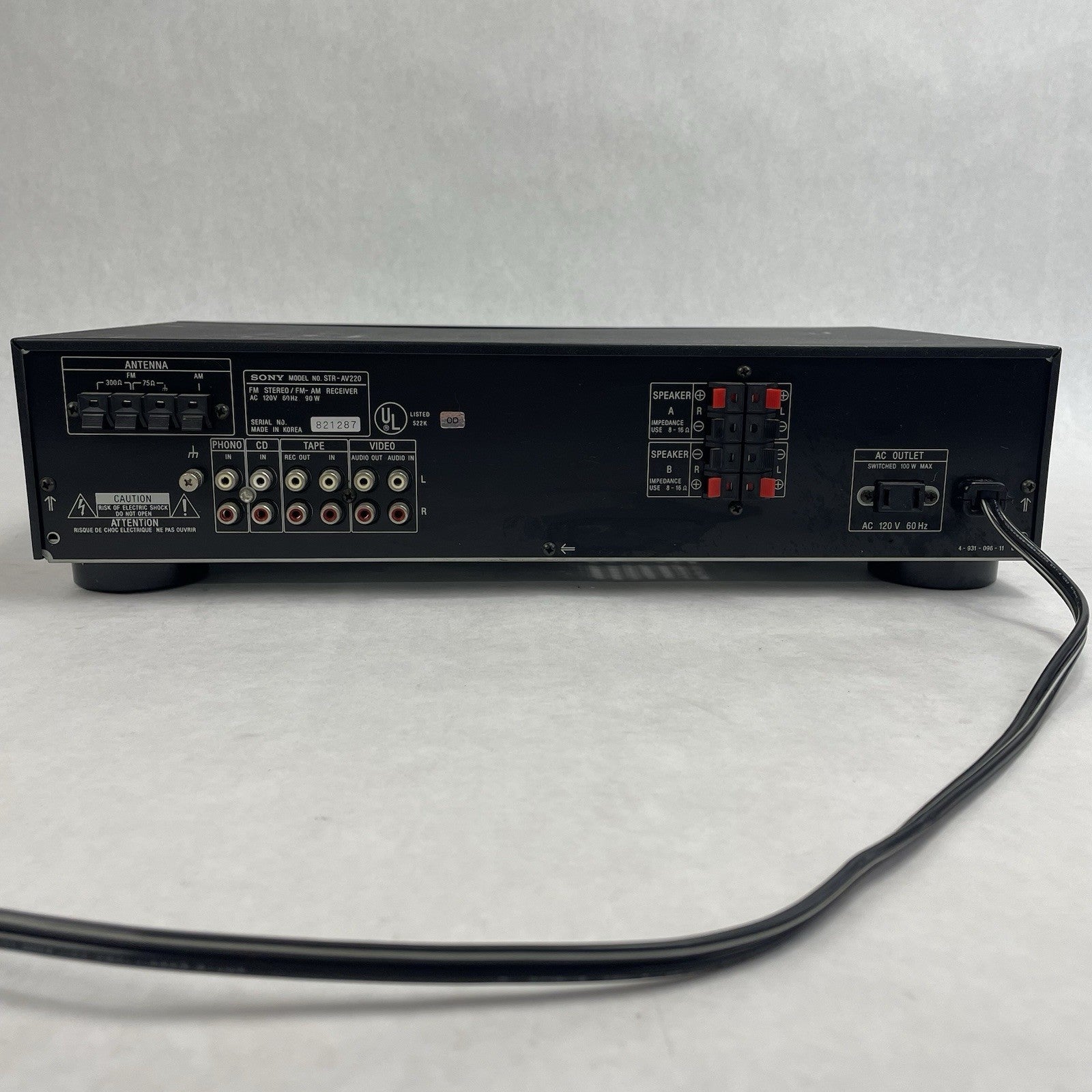 Sony STR-AV220 Stereo Receiver Tested