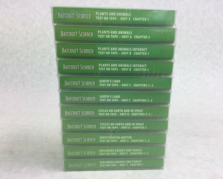 Harcourt Science Grade 3 Text On Tape Units A-F (Lot of 11)