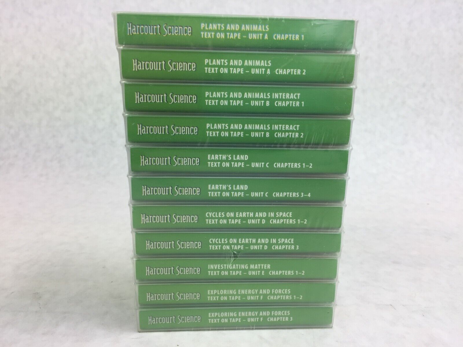 Harcourt Science Grade 3 Text On Tape Units A-F (Lot of 11)