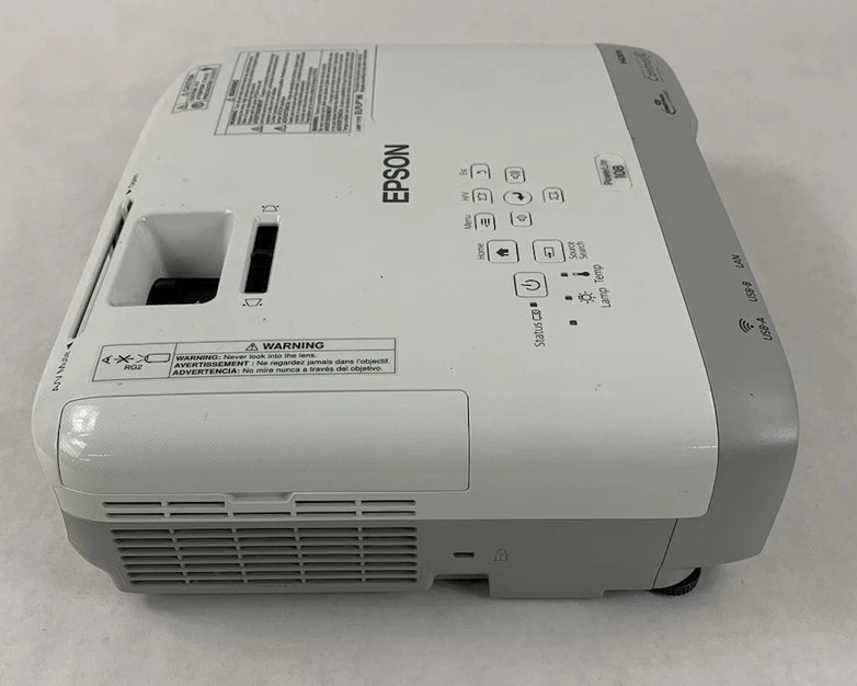 Epson PowerLite 108 H860A LCD Projector 1256 Lamp Hours - No Remote