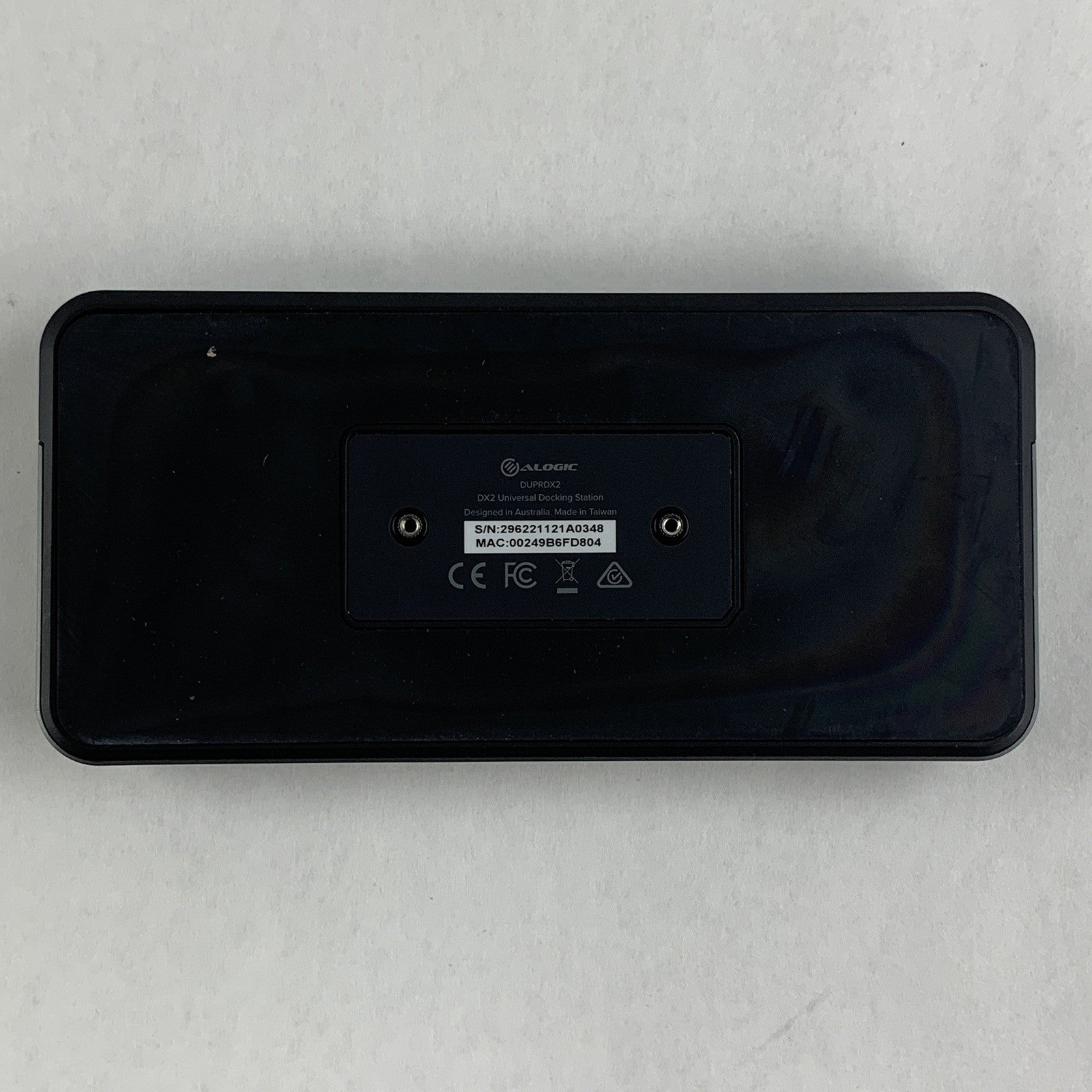 Alogic DX2 Dual 4K Display Universal Docking Station DUPRDX2 Power Tested
