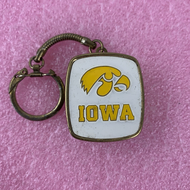 University of Iowa Hawkeyes Fight Song Music Box Vintage Keychain
