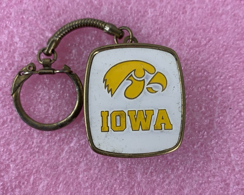 University of Iowa Hawkeyes Fight Song Music Box Vintage Keychain