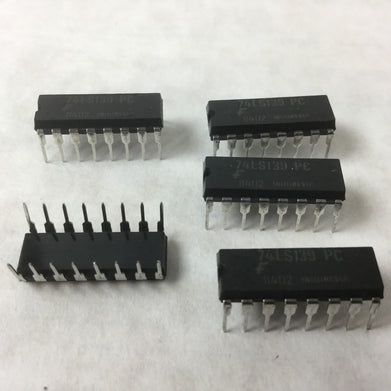 F-74LS139 PC, 16 Pin Dip (Lot of 5)
