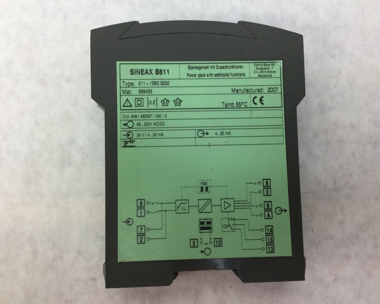 CAMILLE BAUER Sineax B811  Power Pack  w/ Additional Functions