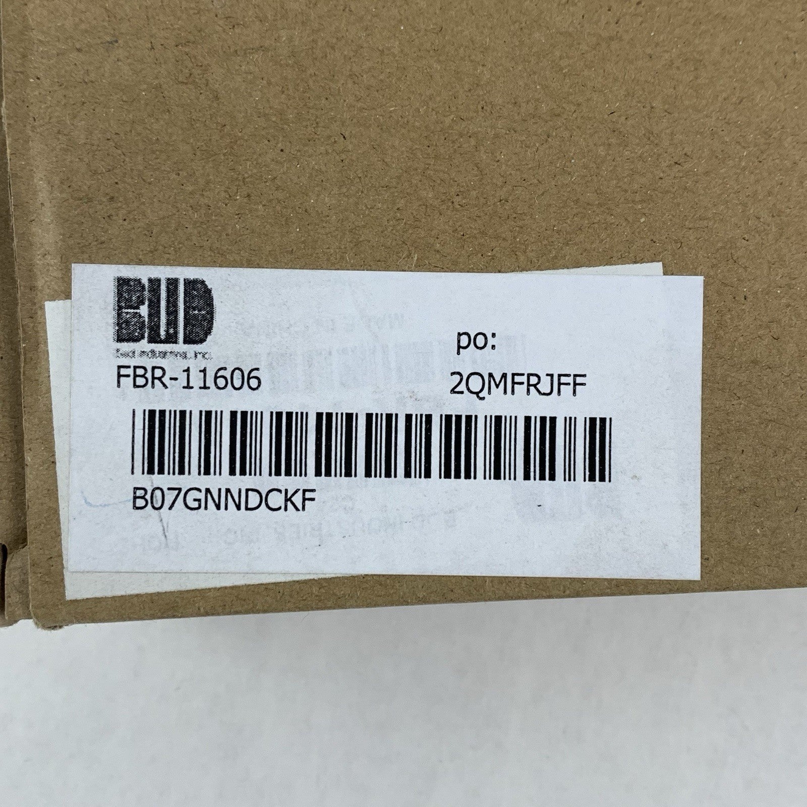 Bud Industries FBR-11606 Fiber-Optic Distribution Box Box Opened 7"x4"2