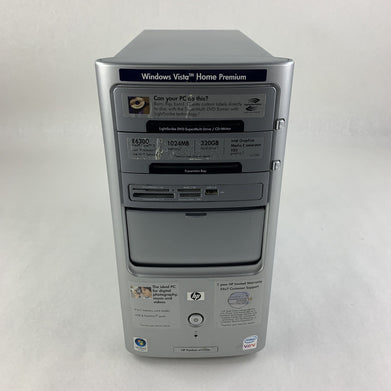 HP Pavilion A1720N MT Core 2 Duo 6300 1.86 GHz 3 GB RAM No HDD No OS