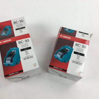 Canon BC-30 Black BJ Cartridge (Lot of 2)