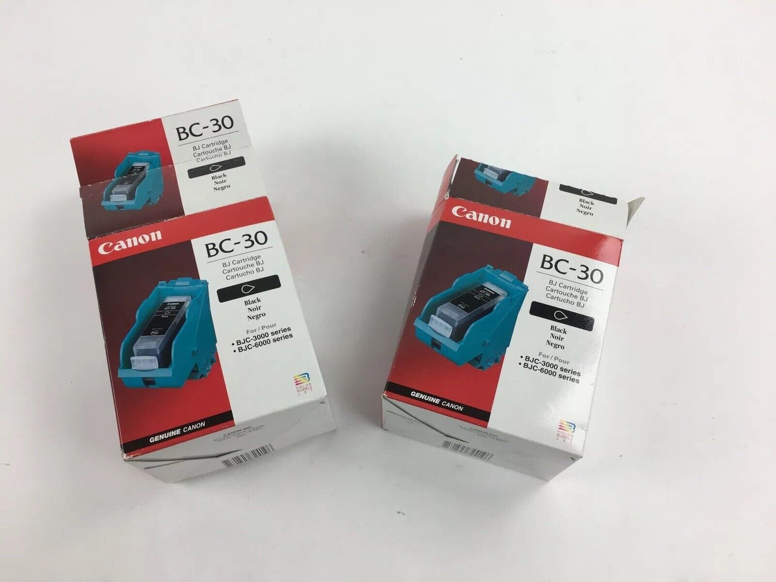 Canon BC-30 Black BJ Cartridge (Lot of 2)