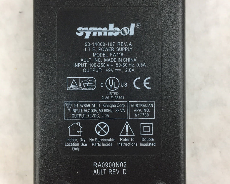 Symbol Technologies CRD8800-1000SIM Motorola Scanner Cradle w/Power Supply PW118