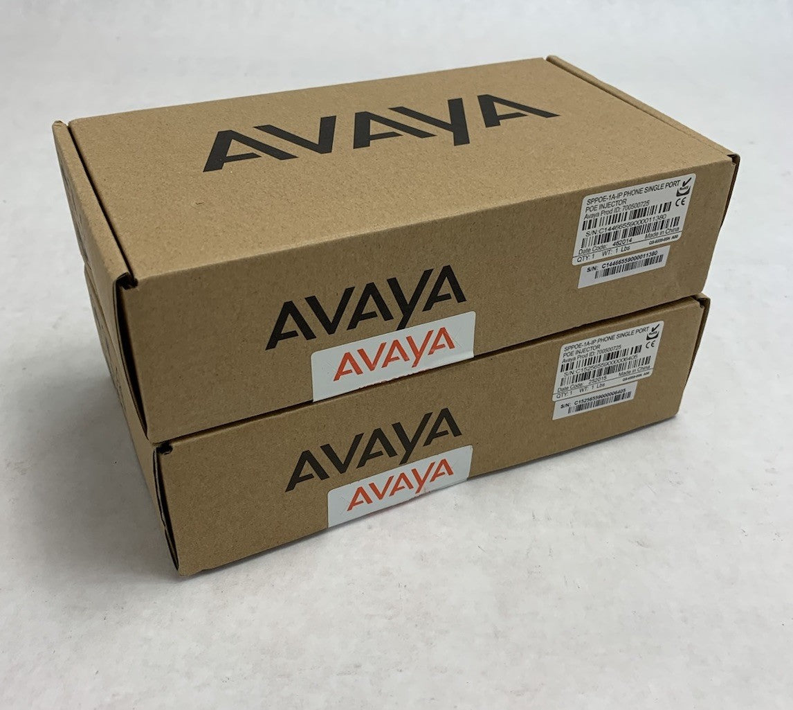 Avaya SPPOE-1A-IP Phone Single Port POE Injector (Lot of 2)0