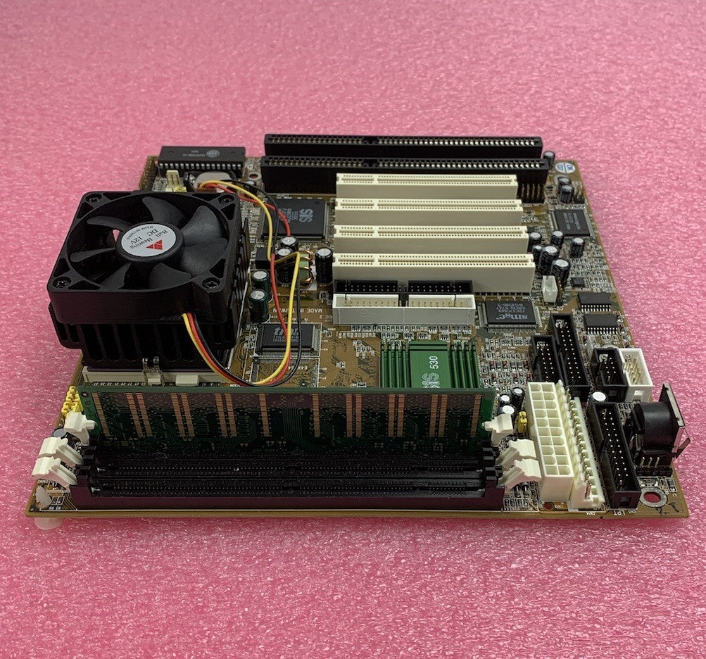 Azza PT-5SMT Motherboard AMD K6-2 450MHz 32MB RAM No Shield