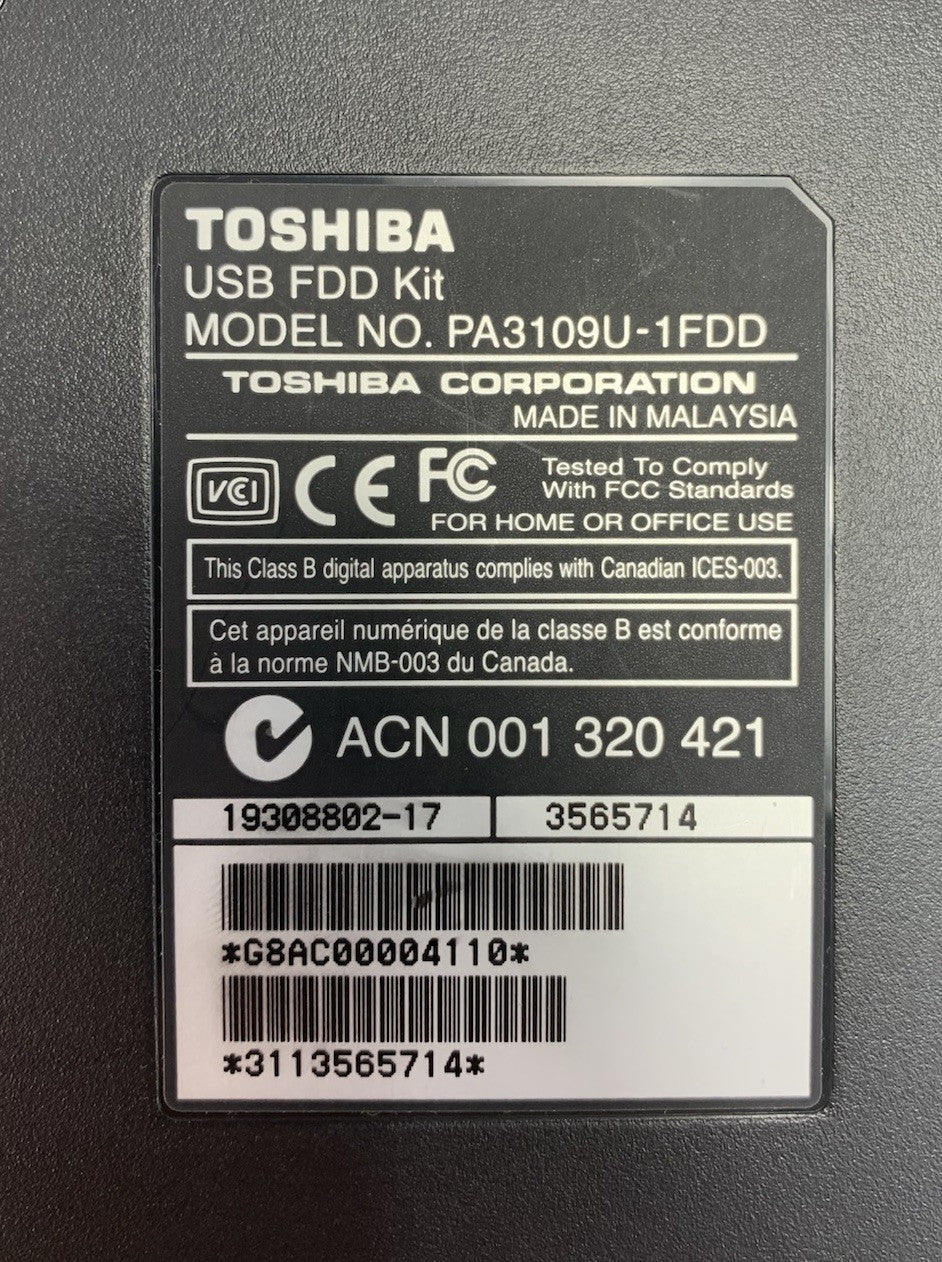 Toshiba PA3109U-1FDD USB Floppy Disc Drive7