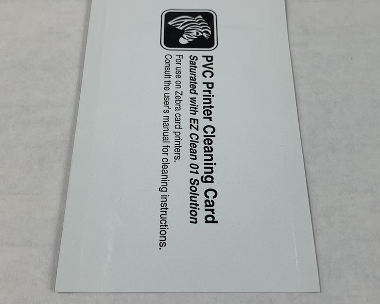 Zebra 800104-001 PVC Printer Cleaning Card for Zebra Card Printers (Lot of 13)