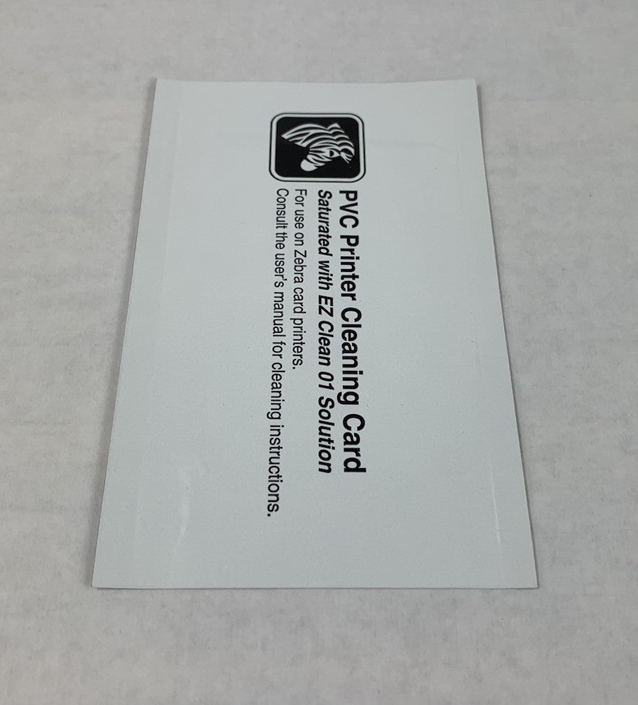 Zebra 800104-001 PVC Printer Cleaning Card for Zebra Card Printers (Lot of 13)