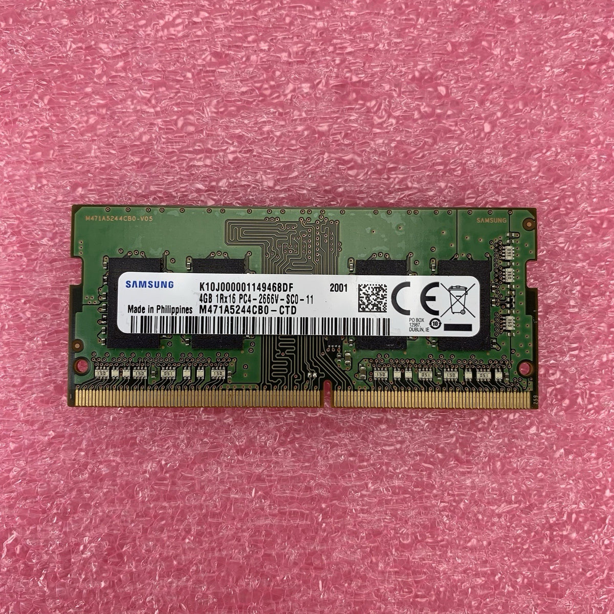 Samsung M471A5244CB0-CTD PC4-2666V-SC0-11 4GB 1Rx16 Desktop Memory RAM Lot of 25