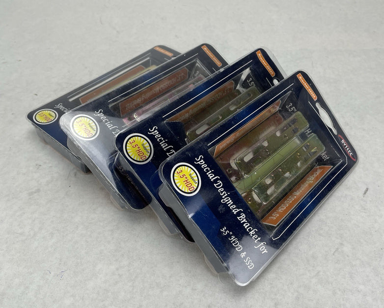 BYTECC 25350 Dual 2.5" to 3.5" HDD SSD Metal Bay Mounting Bracket Lot of 4
