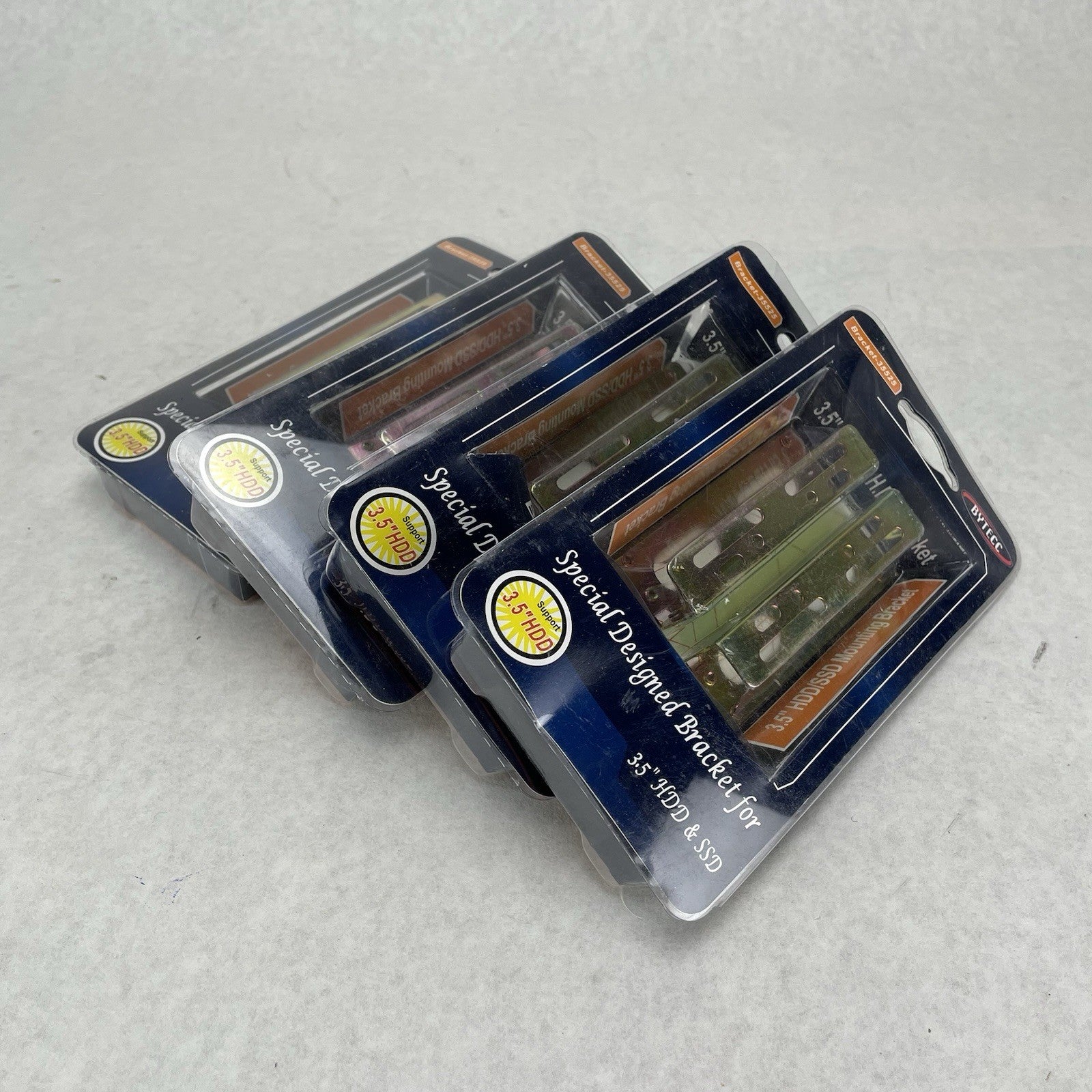 BYTECC 25350 Dual 2.5" to 3.5" HDD SSD Metal Bay Mounting Bracket Lot of 4