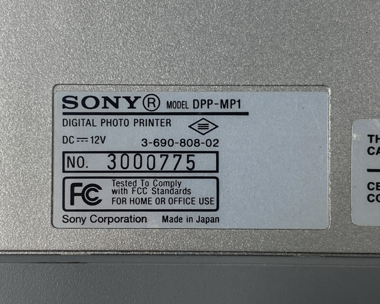Sony DPP-MP1 Digital Photo Printer - Parts or Repair