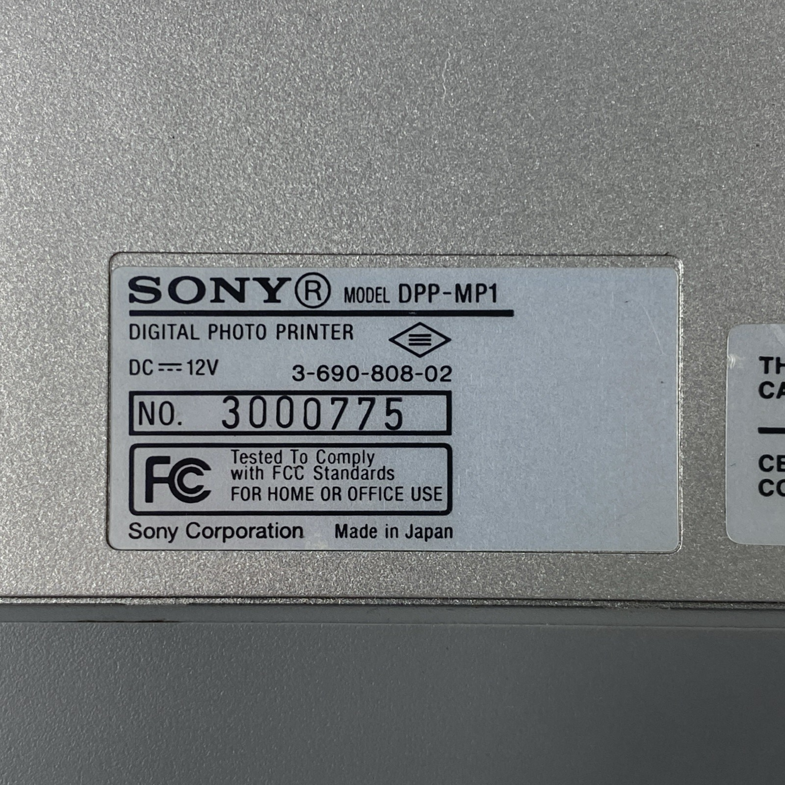 Sony DPP-MP1 Digital Photo Printer - Parts or Repair
