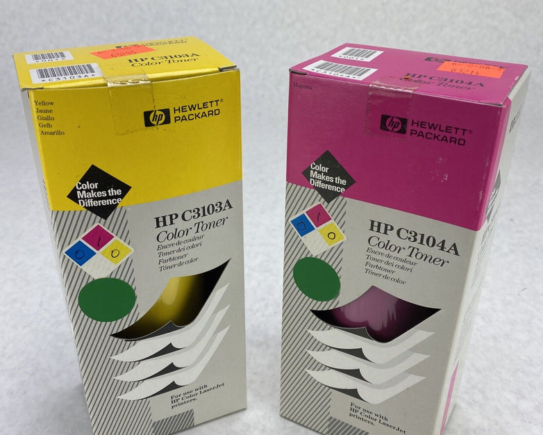 HP C3103A Yellow + C3104A Magenta Color Toner Cartridge LaserJet 5