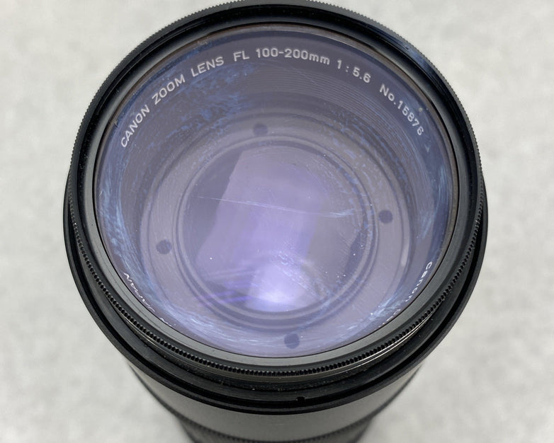 Canon Zoom Lens FL 100-200mm 1:56 No. 15876 With Carrying Case