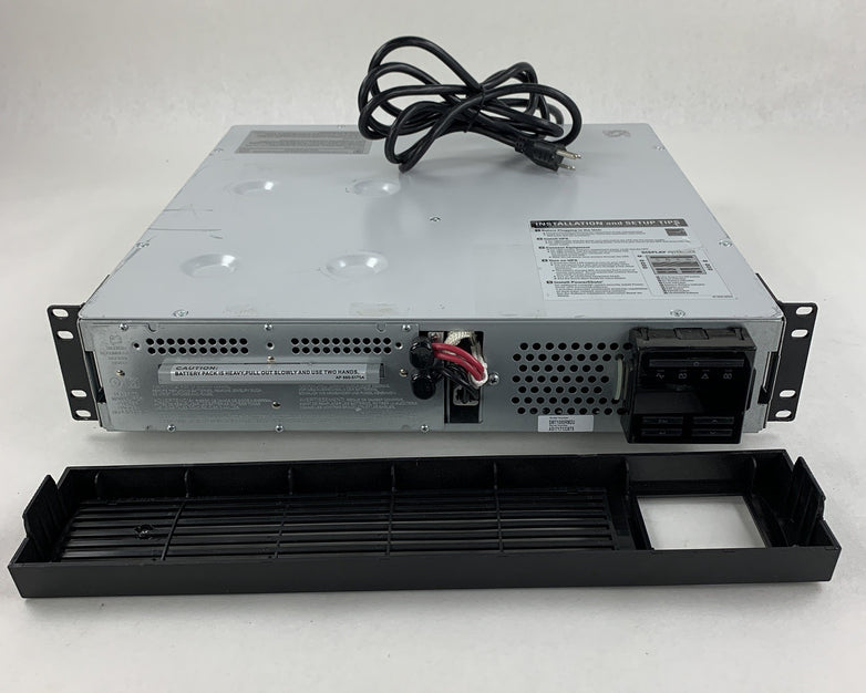 APC SMT1000RM2U Smart UPS Back Up Tested No Batteries w/ Faceplate