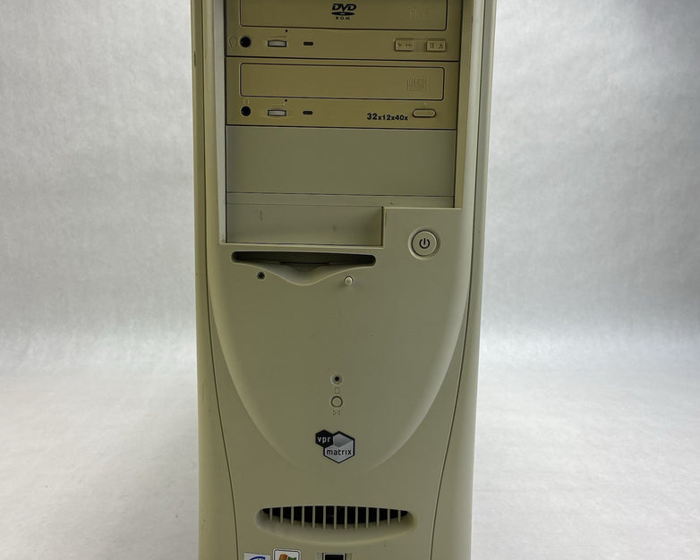 Vintage Unbranded Beige Mid Tower Computer Case PowerMan FSP300-60BTV 300W PSU