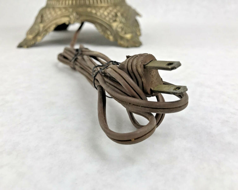 M.C. CO GIM 644 Antique Lamp - White Floral Globe