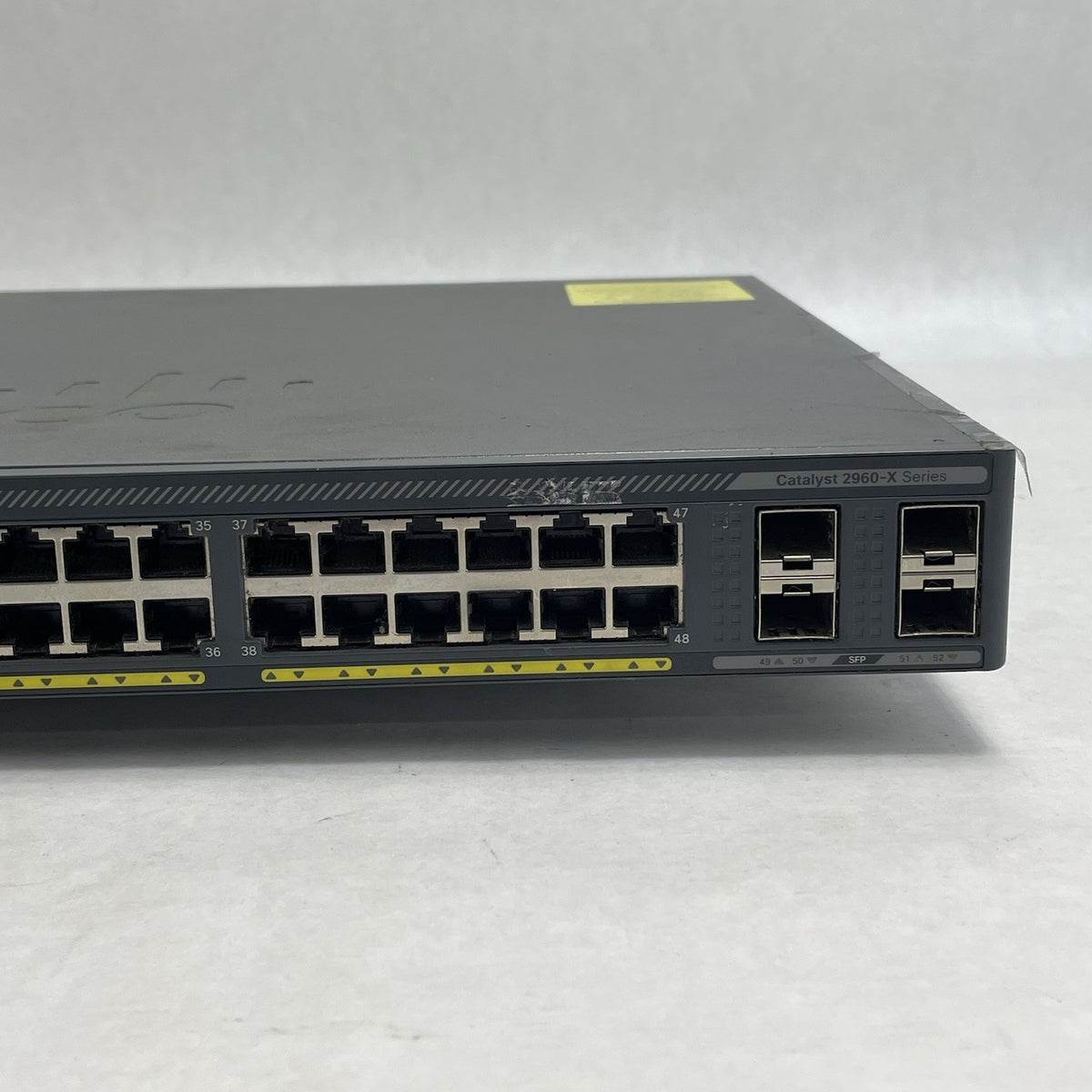 Cisco WS-C2960X-48FPS-L  V07 48 port GIG POE+ Switch Tested & Reset No Rack Ears3