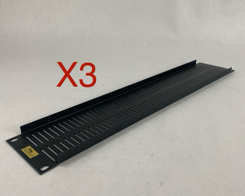 Middle Atlantic EVT2 2U 2 Space Vent Panel Lot of 3