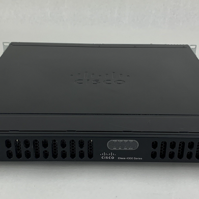Cisco ISR4331/K9 Router Tested Reset W/ IPBaseK9 License Rack Ears