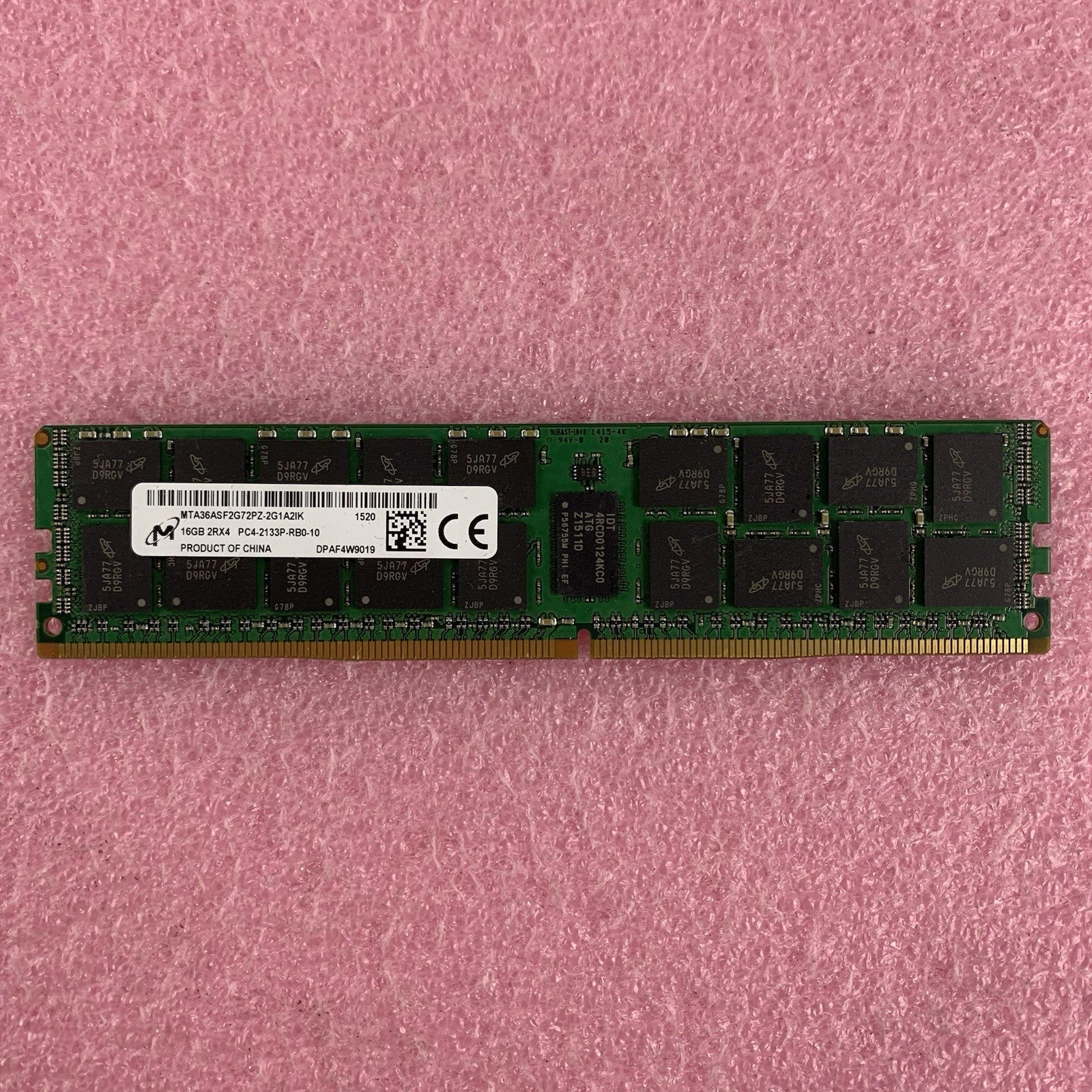 Micron MTA36ASF2G72PZ-2G1A2IJ 16 GB 2Rx4 PC4-2133P-RB0-10 ECC Server Memory Ram1