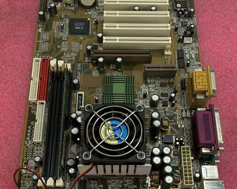 VIA VT 8363-686A Motherboard AMD Duron 800MHz 256MB RAM w/Shield