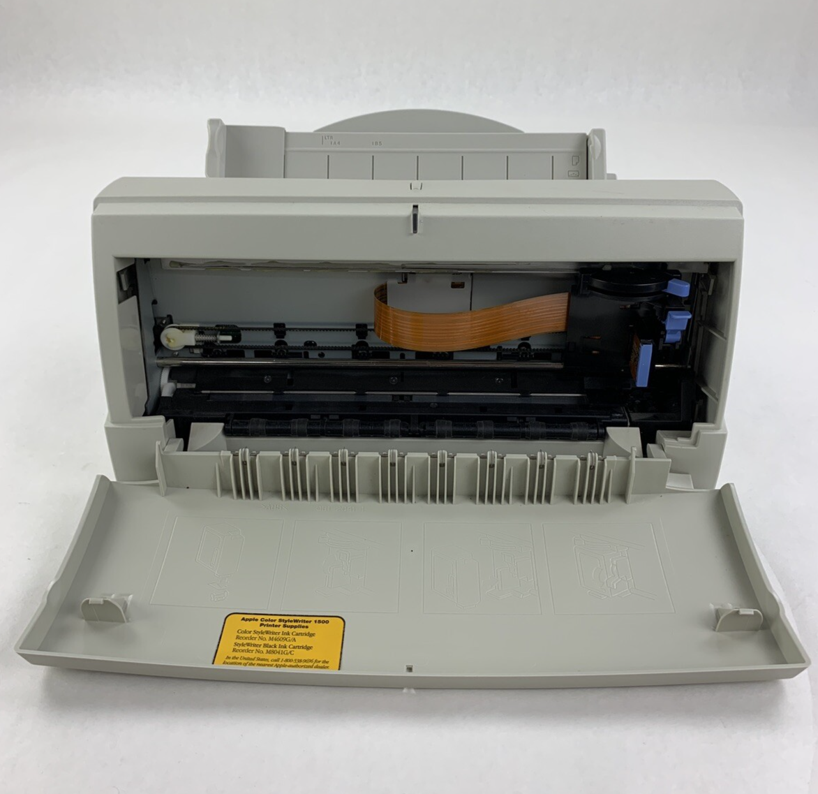 Apple M3374  Printer Vintage Color Style Writer 1500 Powers On W/ Power Supply